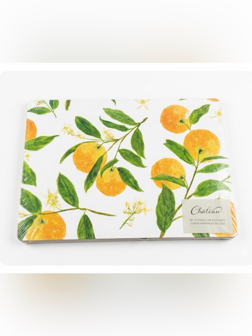 Chateau Citrus Cork Placemats - Orange & Green - Picture 2 of 2